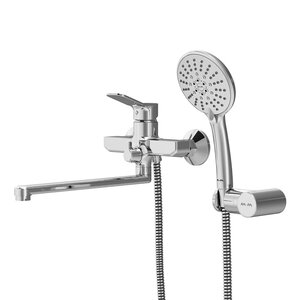 Изображение товара Смеситель Am.Pm X-Joy F85A95000 для ванны и душа, с длинным изливом, с душевым набором, хром