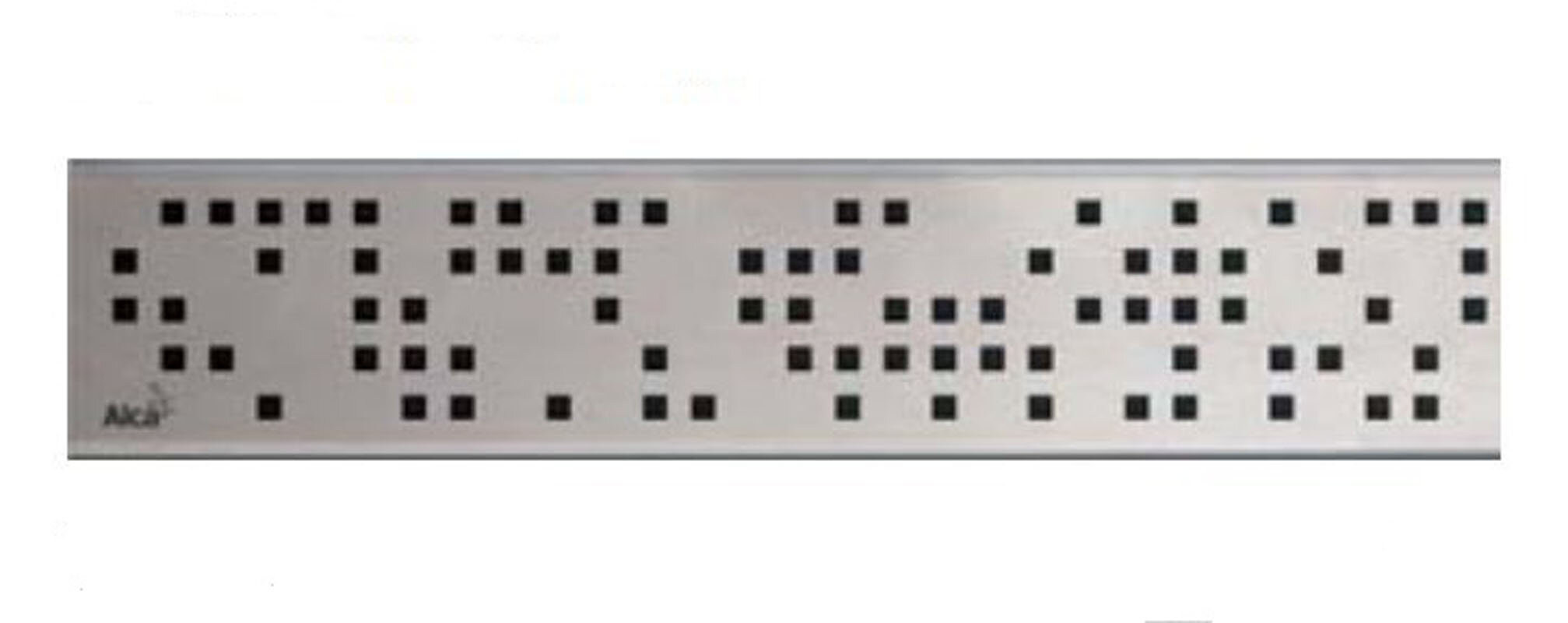 Изображение товара Решетка водосточная AlcaPlast Code-750M из нержавеющей стали матовая