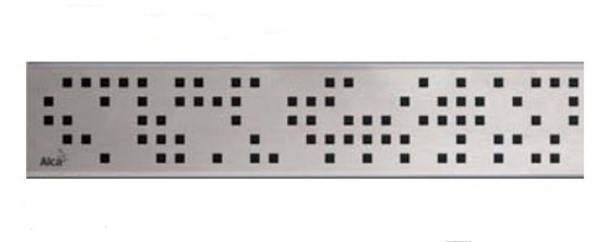 Изображение товара Решетка водосточная AlcaPlast Code-950M нержавеющая сталь матовая 950 мм