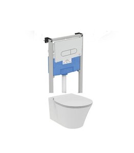 Изображение товара Инсталляция Ideal Standard ProSys R031001 с унитазом Connect Air AquaBlade E005401, сиденье микролифт, клавиша, комплект