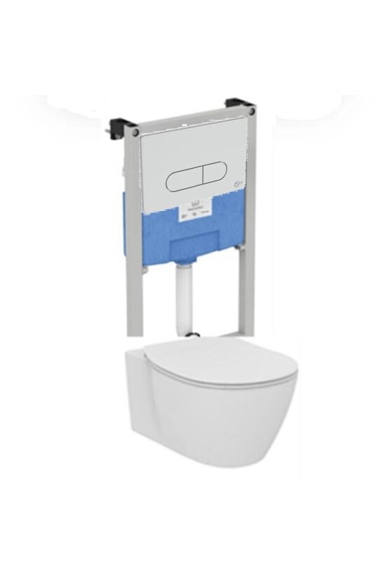Изображение товара Инсталляция Ideal Standard ProSys R030701 с унитазом Connect AquaBlade E047901, клавиша, сиденье микролифт, комплект