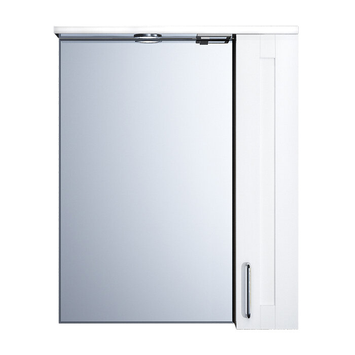 Изображение товара Зеркальный шкаф Iddis Sena SEN6000i99 60 см с подсветкой, белый/дерево