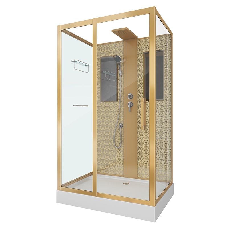 Изображение товара Душевая кабина Niagara Lux NGL-7711GBK с тропическим душем, 120х90 см Изображение товара Душевая кабина Niagara Lux NGL-7711GBK с тропическим душем, 120х90 см
