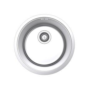 Изображение товара Кухонная мойка Iddis Edifice EDI42P0i77 из нержавеющей стали, хром, диаметр 42,5 см