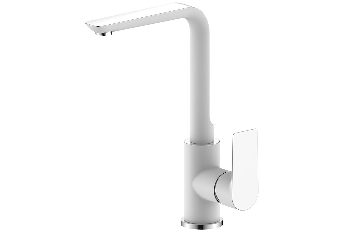 Изображение товара Смеситель Zenta Бланко Z2501W для кухни с изливом Г-образной формы и боковым управлением