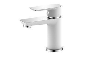 Изображение товара Смеситель Zenta Бланко Z2506W для раковины, хром/белый