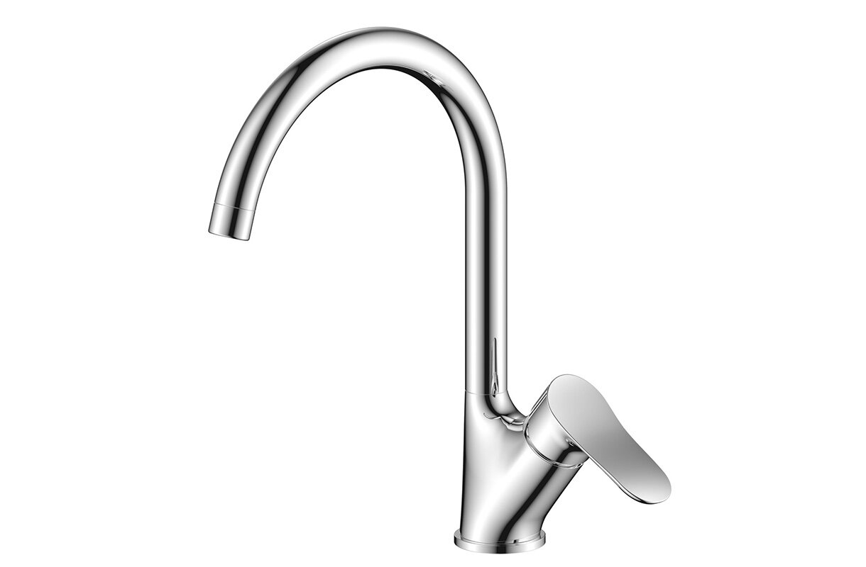 Изображение товара Смеситель Zenta Вейв Z2701 для кухни хром однорычажный поворотный