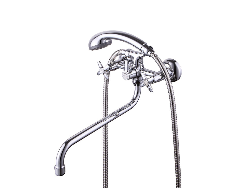 Изображение товара Смеситель Zenta Z1602 Элика для ванны и душа, хром Изображение товара Смеситель Zenta Z1602 Элика для ванны и душа, хром