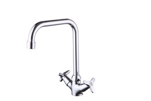 Изображение товара Смеситель кухонный Zenta Санди Z2901 хром двухвентильный с поворотным изливом