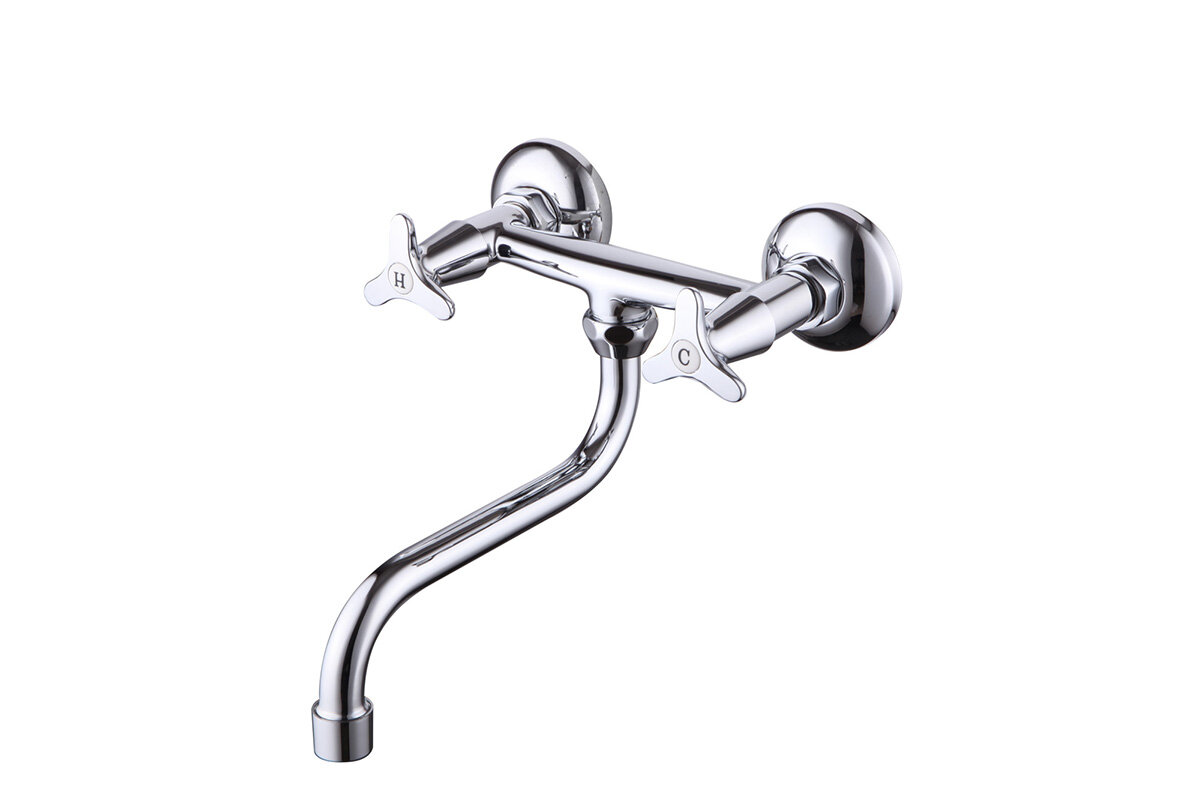 Изображение товара Смеситель для кухни Zenta Санди Z2910 с поворотным изливом хром Россия