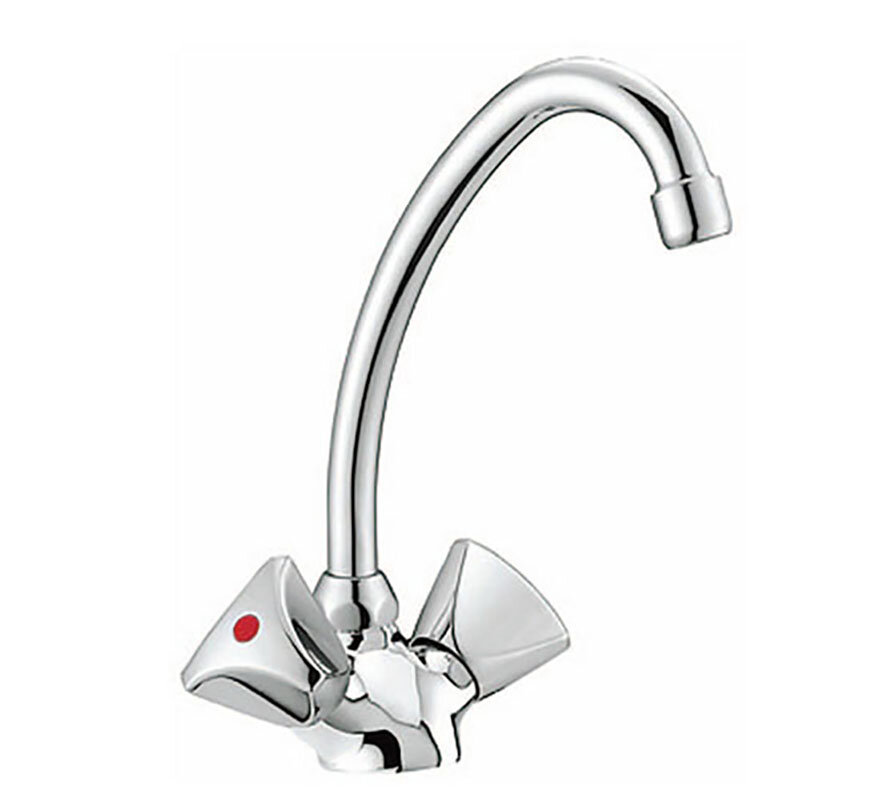 Изображение товара Смеситель для кухни Smartsant Смарт-Бэйс SM060001AA хром 19.7 см с поворотным изливом