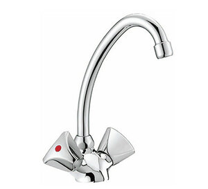 Изображение товара Смеситель для кухни Smartsant Смарт-Бэйс SM060001AA хром 19.7 см с поворотным изливом