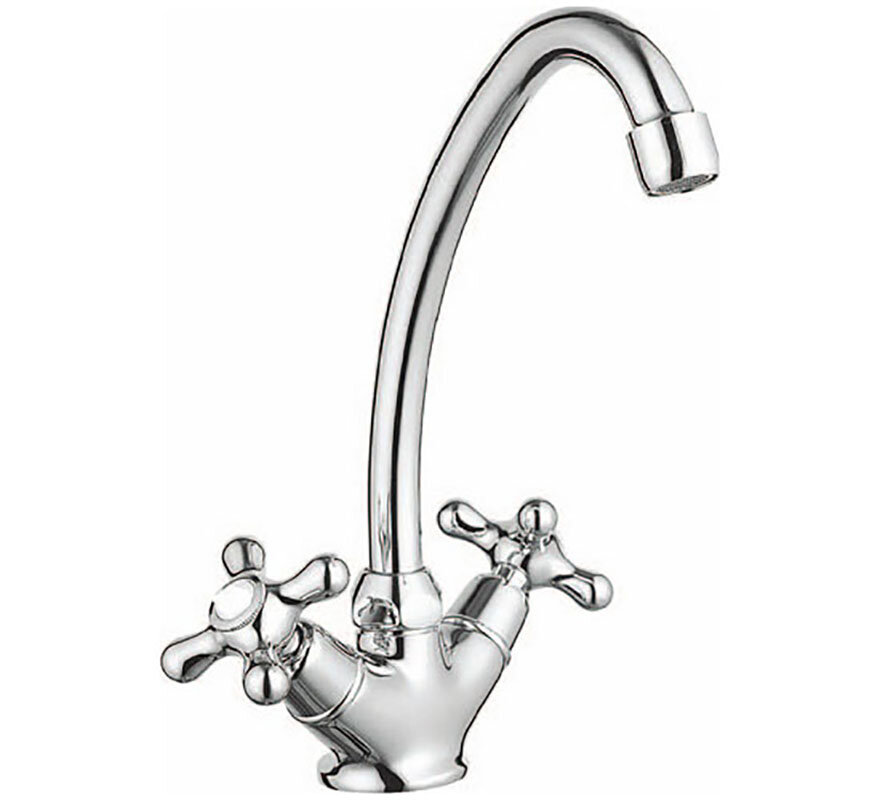 Изображение товара Кухонный смеситель Smartsant Смарт-Кросс SM110001AA хром с поворотным изливом