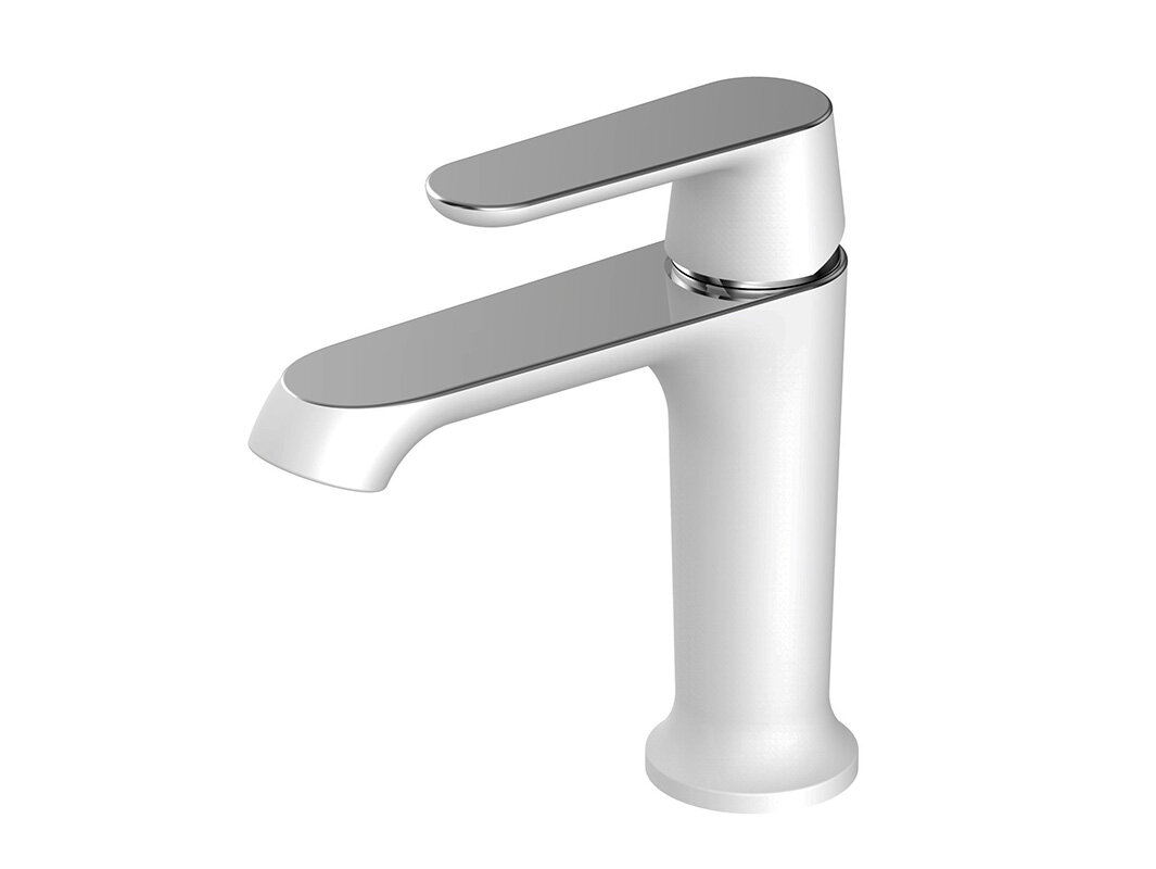 Изображение товара Смеситель для раковины Smartsant Смарт-Афалина SM233506AW белый хром