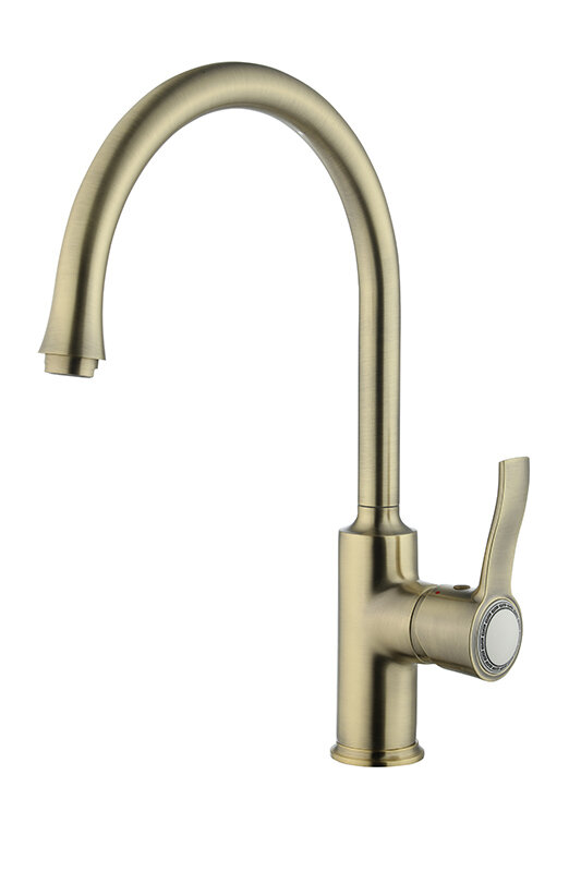 Изображение товара Смеситель для кухни Smartsant Смарт-Винтаж бронза 21 см поворотный