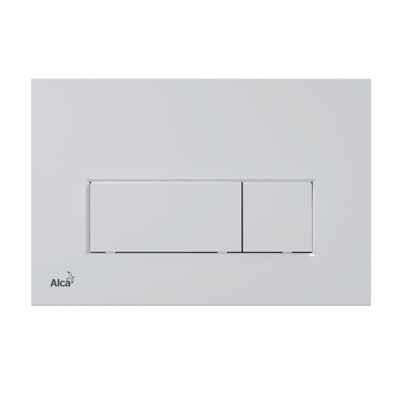 Изображение товара Клавиша смыва AlcaPlast M576 белая матовая двухрежимная для унитаза