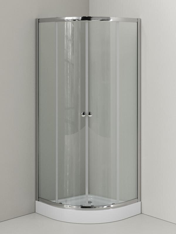Изображение товара Душевой уголок Agger A01 78x78x197,5 см с поддоном прозрачные стекла и хром профилем