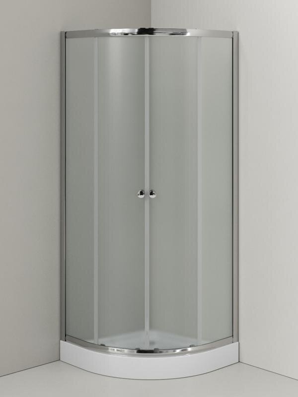 Изображение товара Душевой уголок Agger A01, A01-080MCR, 78 х 78 х 197,5 см, с поддоном, стекла матовые, профиль хром