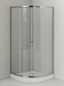 Изображение товара Душевой уголок Agger A01, A01-090TCR, 88 х 88 х 197,5 см, с поддоном, стекла прозрачные, профиль хром