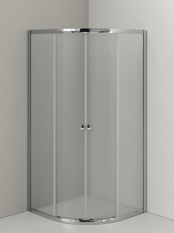 Изображение товара Душевой уголок Agger A01-090MCR/G 90x90 см без поддона матовые стекла 4 мм профиль хром
