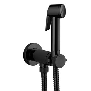 Изображение товара Гигиенический душ Bossini Paloma Flat со смесителем черный матовый