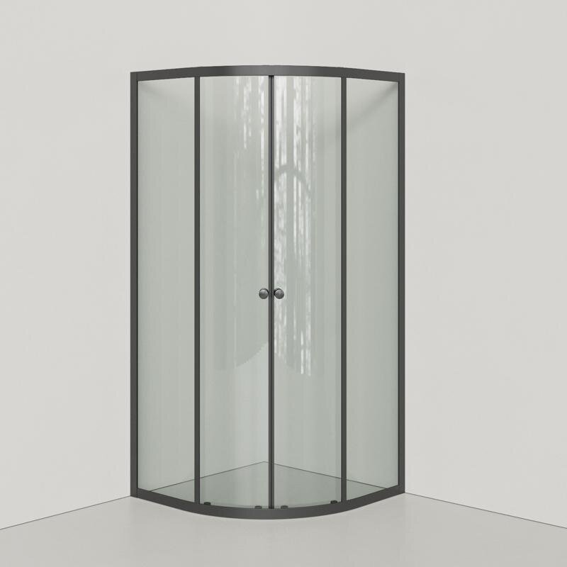 Изображение товара Душевой уголок Orange E01, 90 х 90 см, стекла прозрачные, черный профиль Изображение товара Душевой уголок Orange E01, 90 х 90 см, стекла прозрачные, черный профиль