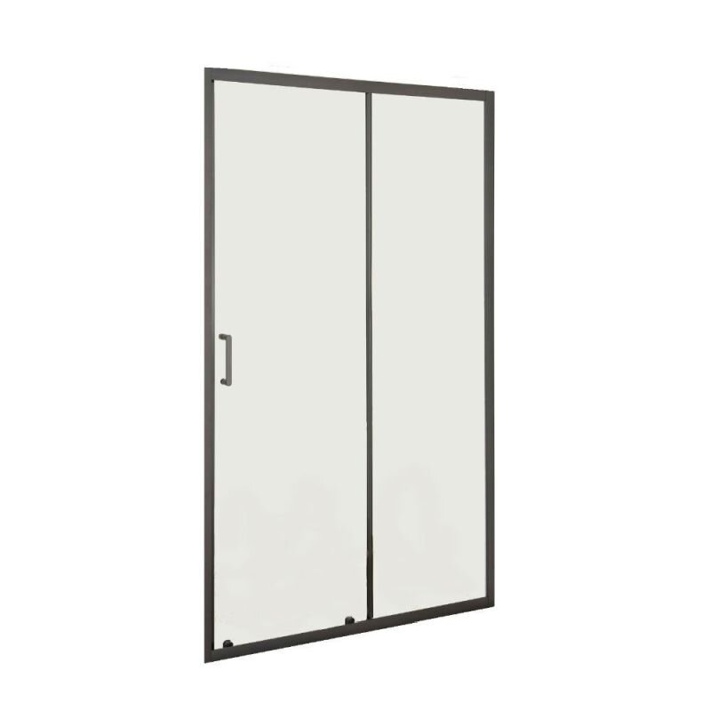 Изображение товара Душевая дверь в нишу Orange E02-120TB, 120 х 190 см, стекла прозрачные, профиль черный