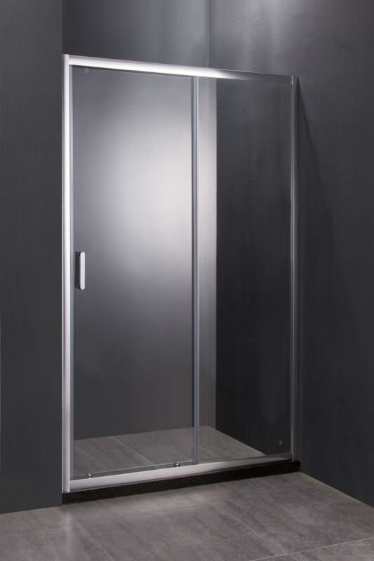 Изображение товара Душевая дверь в нишу Orange E02-120TCR, 120 х 190 см, стекла прозрачные, профиль хром