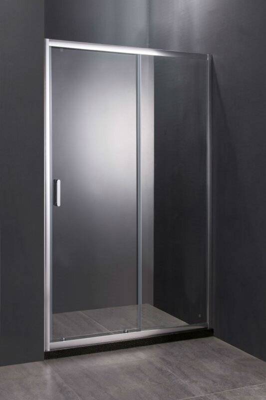 Изображение товара Душевая дверь в нишу Orange E02-140TCR, 140 х 190 см, стекла прозрачные, профиль хром