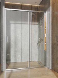 Изображение товара Душевая дверь в нишу Orange E02-140TCR 140х190 см хром стекло 6 мм