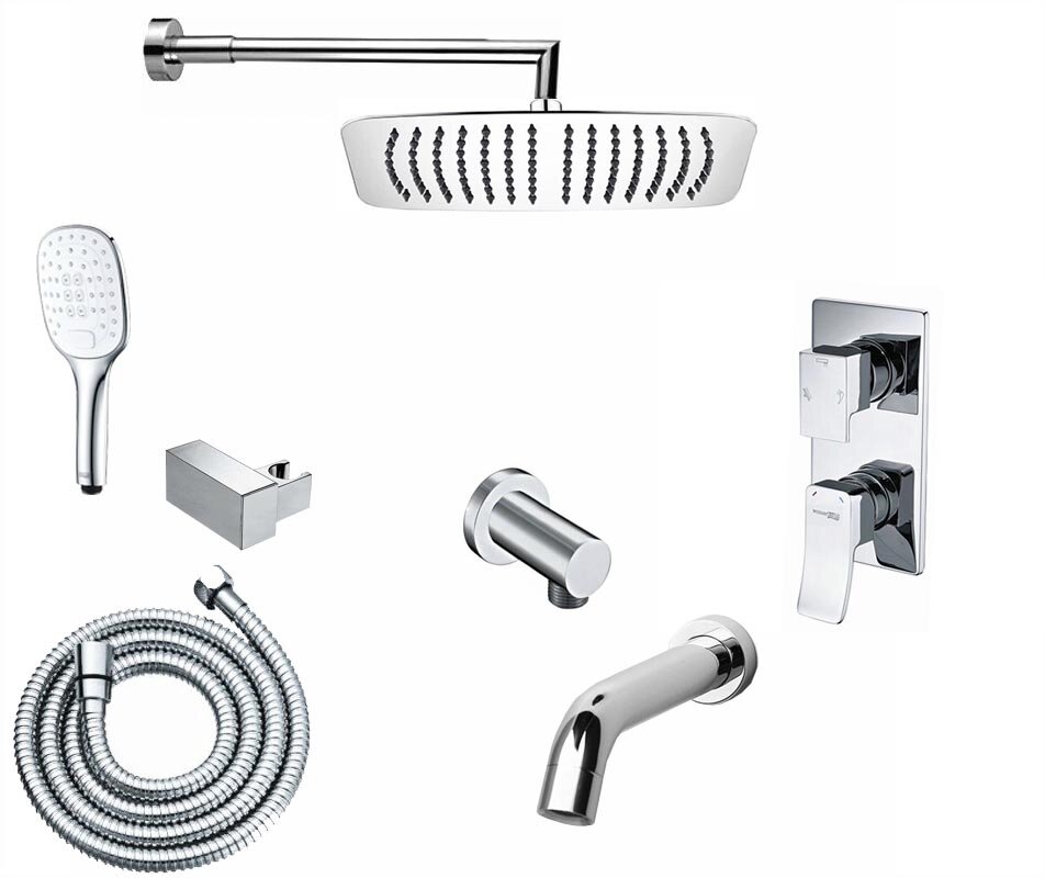 Изображение товара Душевая система WasserKRAFT A171619 с 3 режимами и скрытым монтажом
