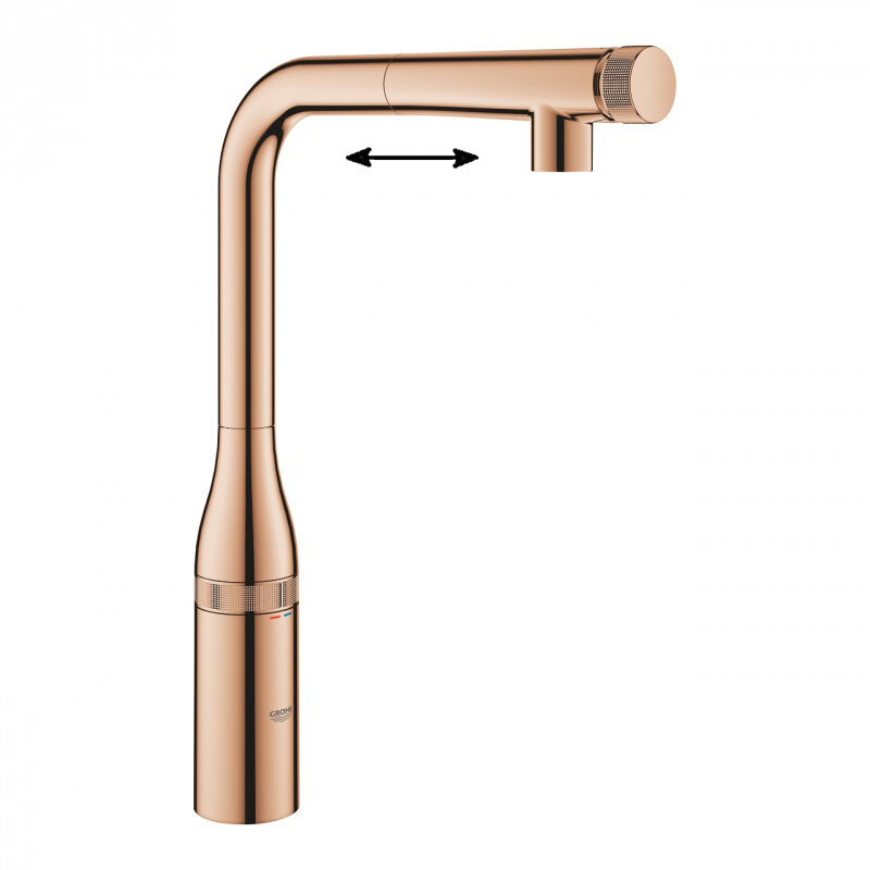 Изображение товара Смеситель Grohe Essence SmartControl 31615DA0 с выдвижным изливом, золотой Изображение товара Смеситель Grohe Essence SmartControl 31615DA0 с выдвижным изливом, золотой