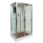 Душевая кабина Dto V1215, 120 x 90 см, с электрикой, гидромассажем - фото 1