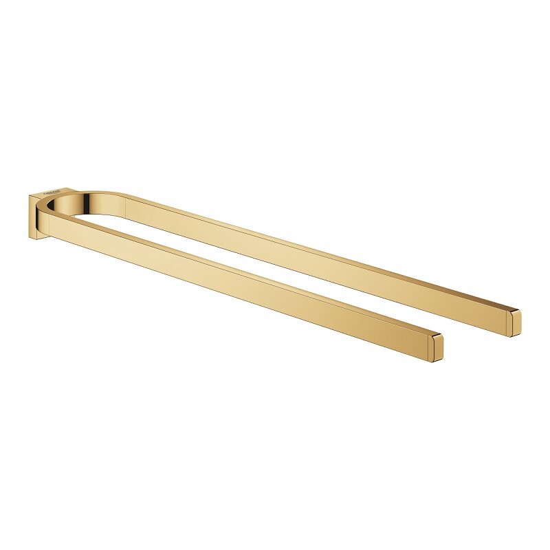 Изображение товара Полотенцедержатель Grohe Selection 41059GL0 золото глянец, двойной неповоротный, 41.5 см