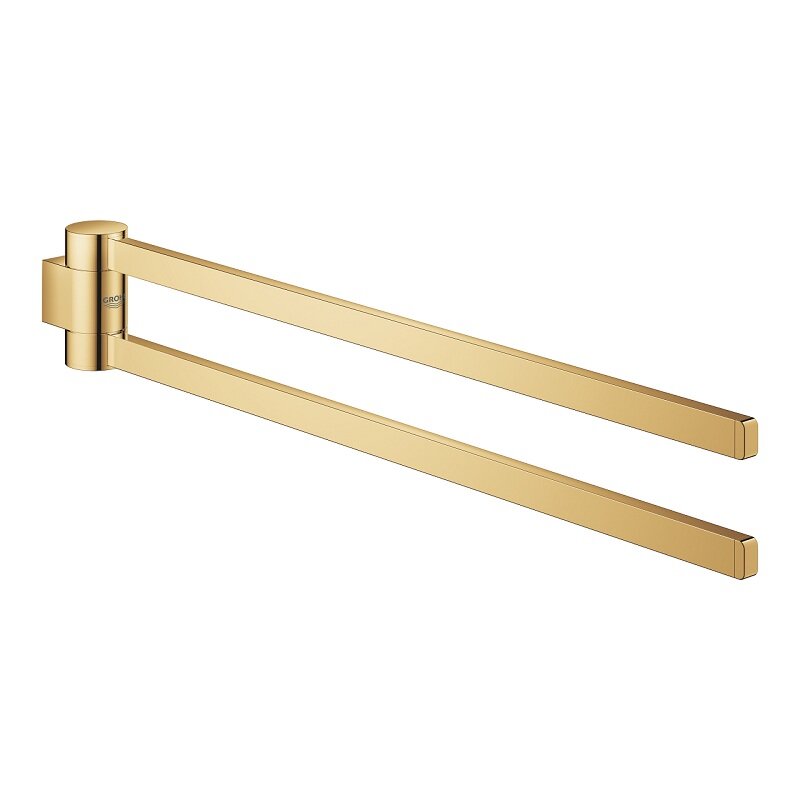 Изображение товара Полотенцедержатель GROHE Selection 41063GL0 двойной поворотный золото глянец