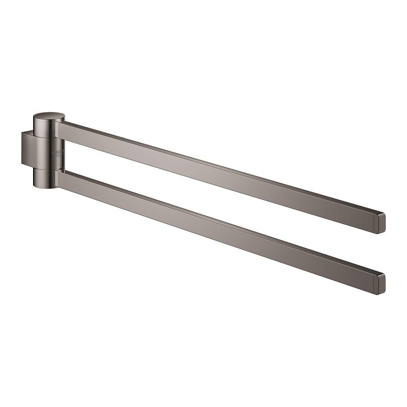 Изображение товара Полотенцедержатель двойной поворотный Grohe Selection 41063A00 44.1 см черный графит глянец
