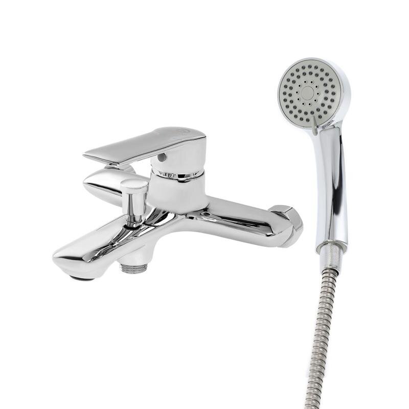 Изображение товара Смеситель Agger Clean для ванны и душа хром одноручный с вытяжным дивертором