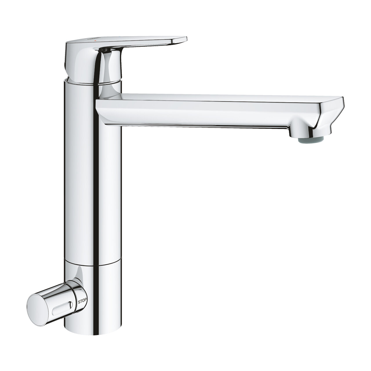 Изображение товара Смеситель для кухонной мойки Grohe BauEdge, 31696000, с запорным вентилем, хром