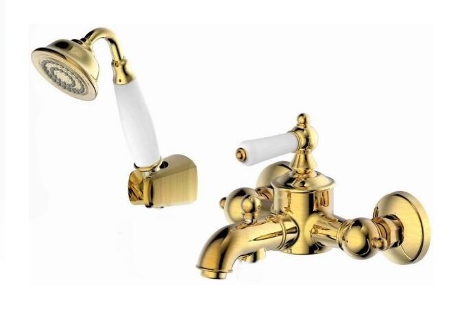 Изображение товара Смеситель Bravat Art F675109U-B1-RUS для ванны с душевым гарнитуром