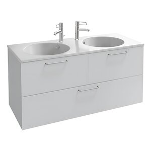 Изображение товара Тумба под раковину Jacob Delafon Odeon Rive Gauche 120 см, EB2545-R5-N18, цвет белый, ручки хром