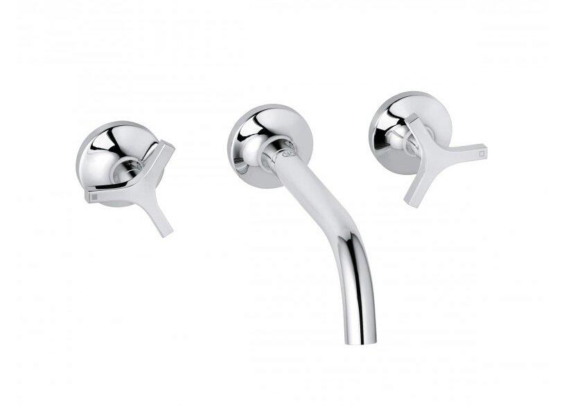 Изображение товара Смеситель Kludi Nova Fonte 201440539 для раковины на 3 отверстия Deco, хром