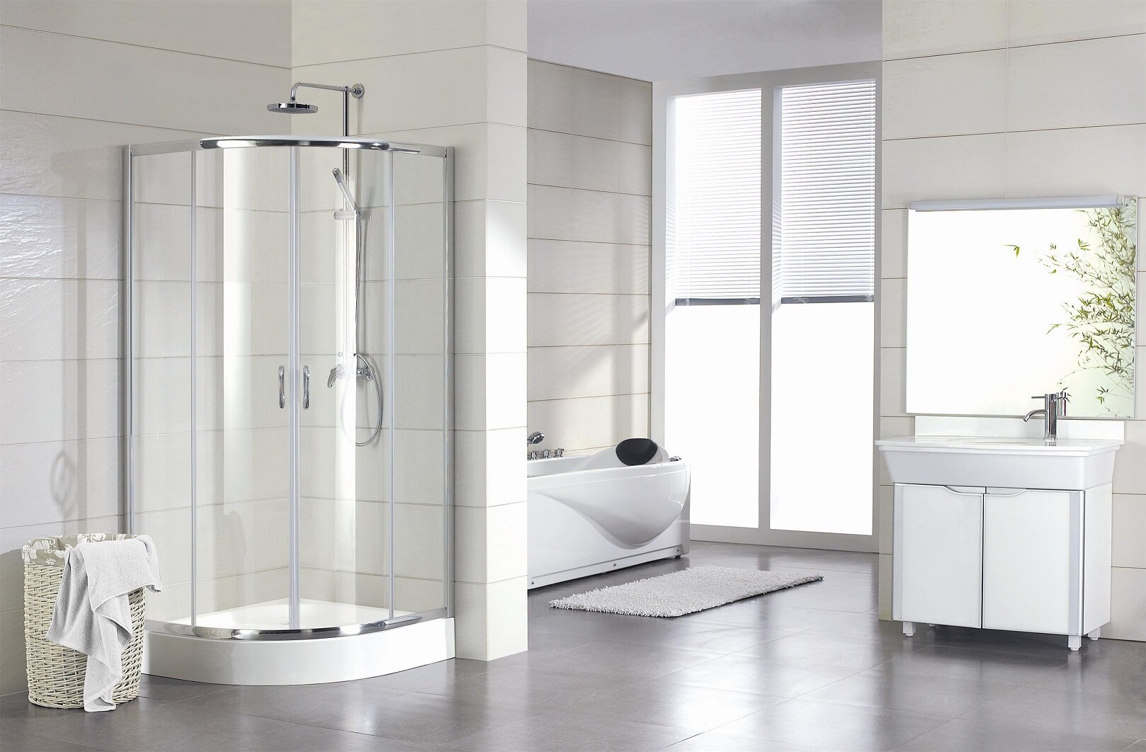 Изображение товара Душевой уголок Bravat Drop BS100.1200A 100x100 см, раздвижные двери