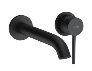 Изображение товара Смеситель Kludi Bozz 382453976 для раковины на 2 отверстия, излив 23 см, черный матовый