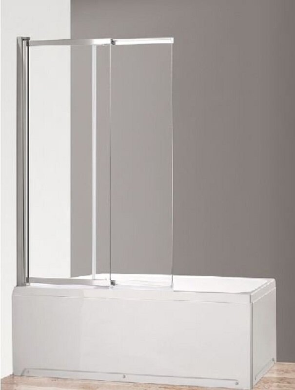 Изображение товара Душевая шторка на ванну Cezares ECO-O-VF-11-100/145-C-Cr 100 x 145 см, профиль хром, стекло прозрачное Изображение товара Душевая шторка на ванну Cezares ECO-O-VF-11-100/145-C-Cr 100 x 145 см, профиль хром, стекло прозрачное