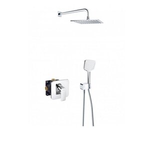 Изображение товара Душевой набор 7 в 1 Kludi Pure & Style 406300575 скрытый, с дождевой насадкой, хром