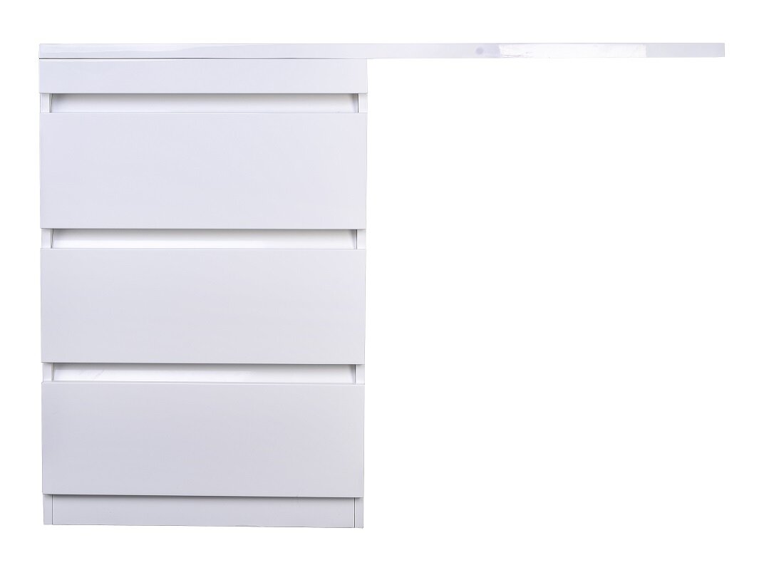 Изображение товара Тумба под раковину Style Line Даллас 120 Люкс Plus белая напольная