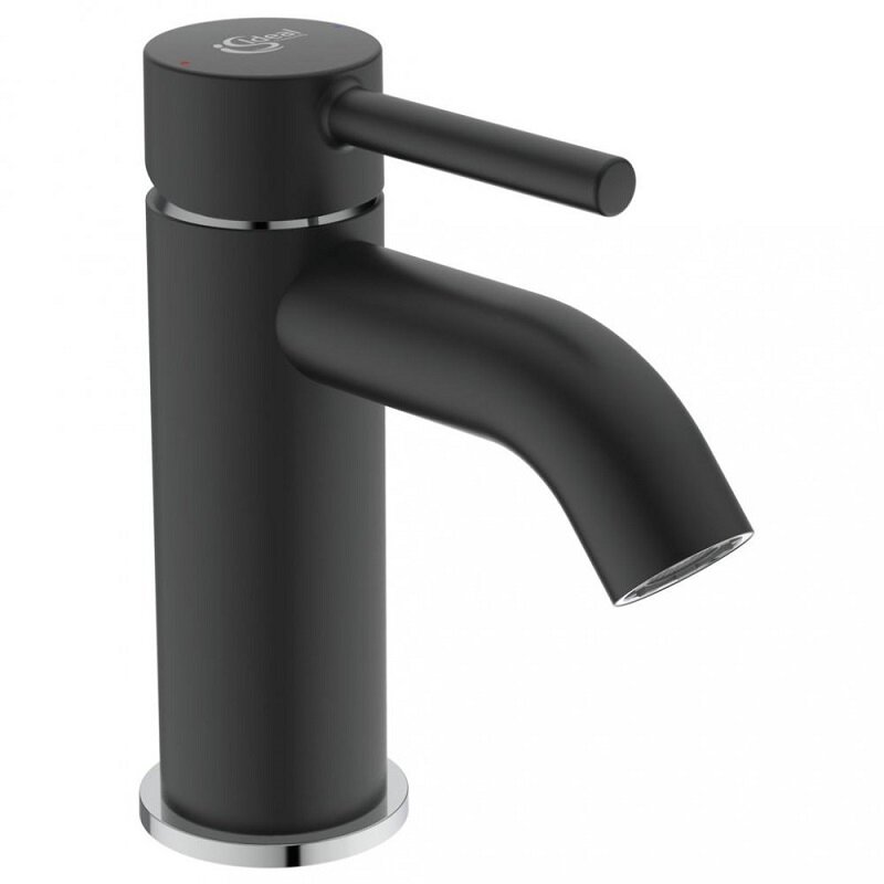 Изображение товара Смеситель Ideal Standard Ceraline BC203U4 для умывальника черный матовый и хром