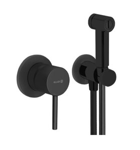 Изображение товара Гигиенический душ Kludi Bozz с смесителем черный матовый встроенный