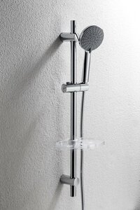 Изображение товара Душевой гарнитур Bravat Waterfall D154CP-2-RUS штанга 75 см, лейка 5 режимов, хром