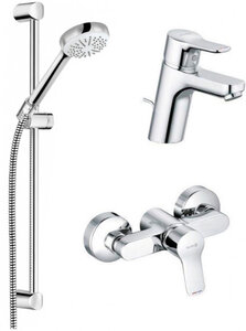 Изображение товара Набор смесителей 3 в 1 Kludi Pure&Easy 378450565 для душа, хром